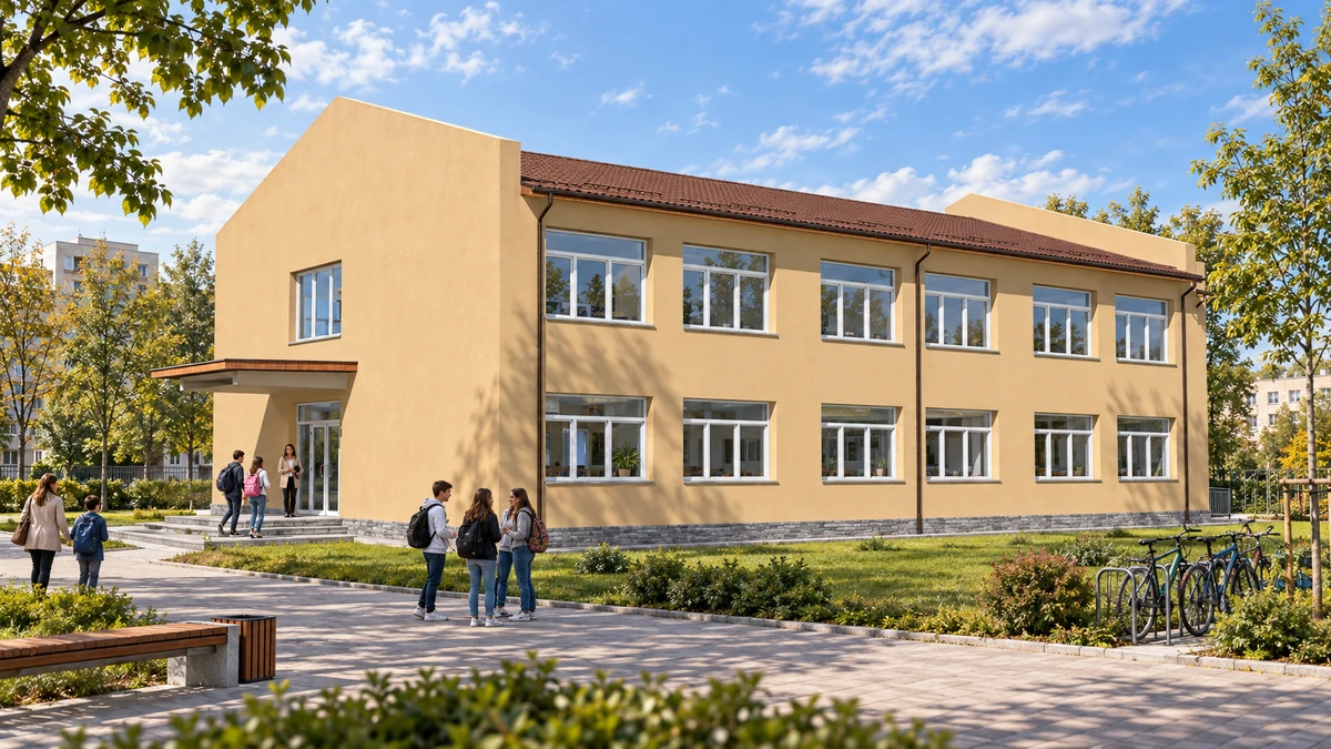 Construire și dotare corp nou Școala Gimnazială nr. 1 — randare 1