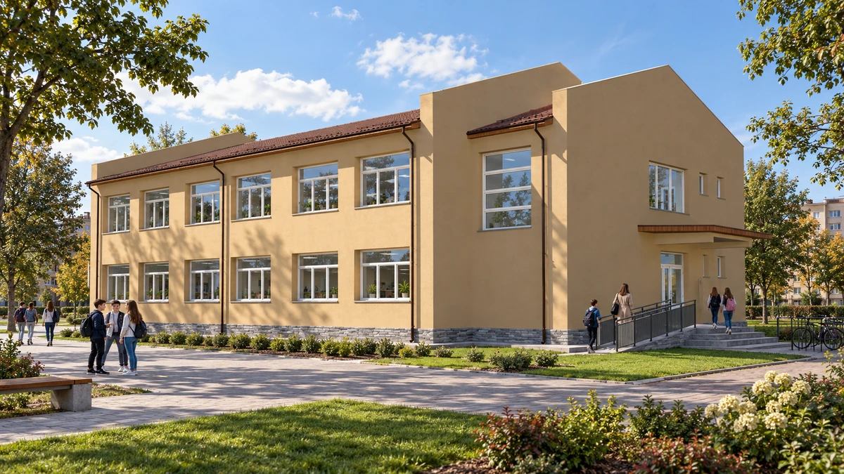 Construire și dotare corp nou Școala Gimnazială nr. 1 — randare 2