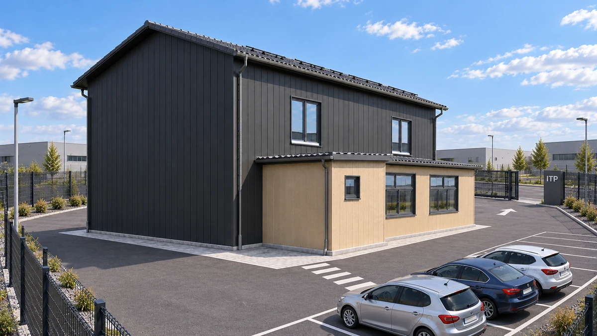 Construire stație ITP — randare 2