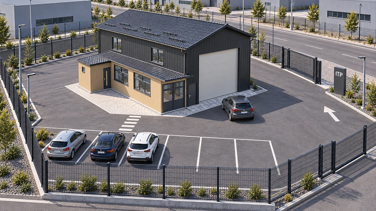 Construire stație ITP — randare 6
