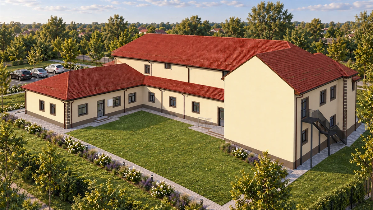 Reabilitare energetică și modernizare clădiri instituții publice comuna Moțăței (primărie și cămin cultural — corpuri C1, C2, C3) — randare 5
