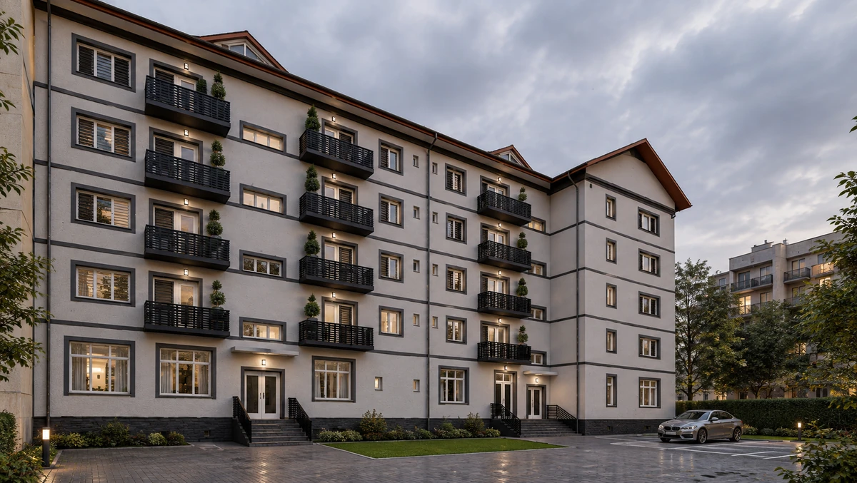 Reabilitare, modernizare și dotare bloc de locuințe sociale, comuna Turburea, județul Gorj — randare 3