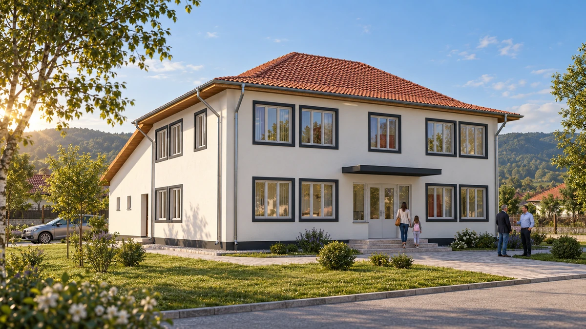 Renovare energetică moderată a sediului Primăriei comunei Bengești-Ciocadia — randare 1