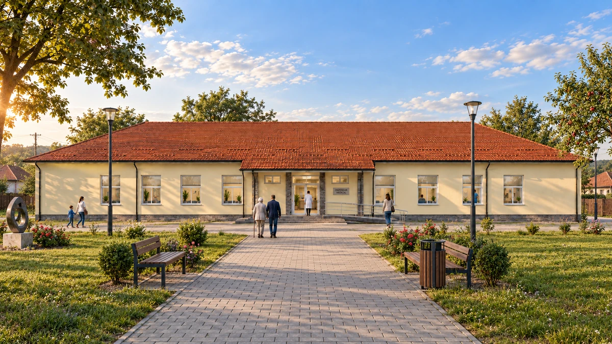 Reabilitarea moderată a imobilului sediu administrativ, situat în strada A.I.Cuza nr.1A, oraș Strehaia, județul Mehedinți, în vederea îmbunătățirii furnizării de servicii publice — randare 1