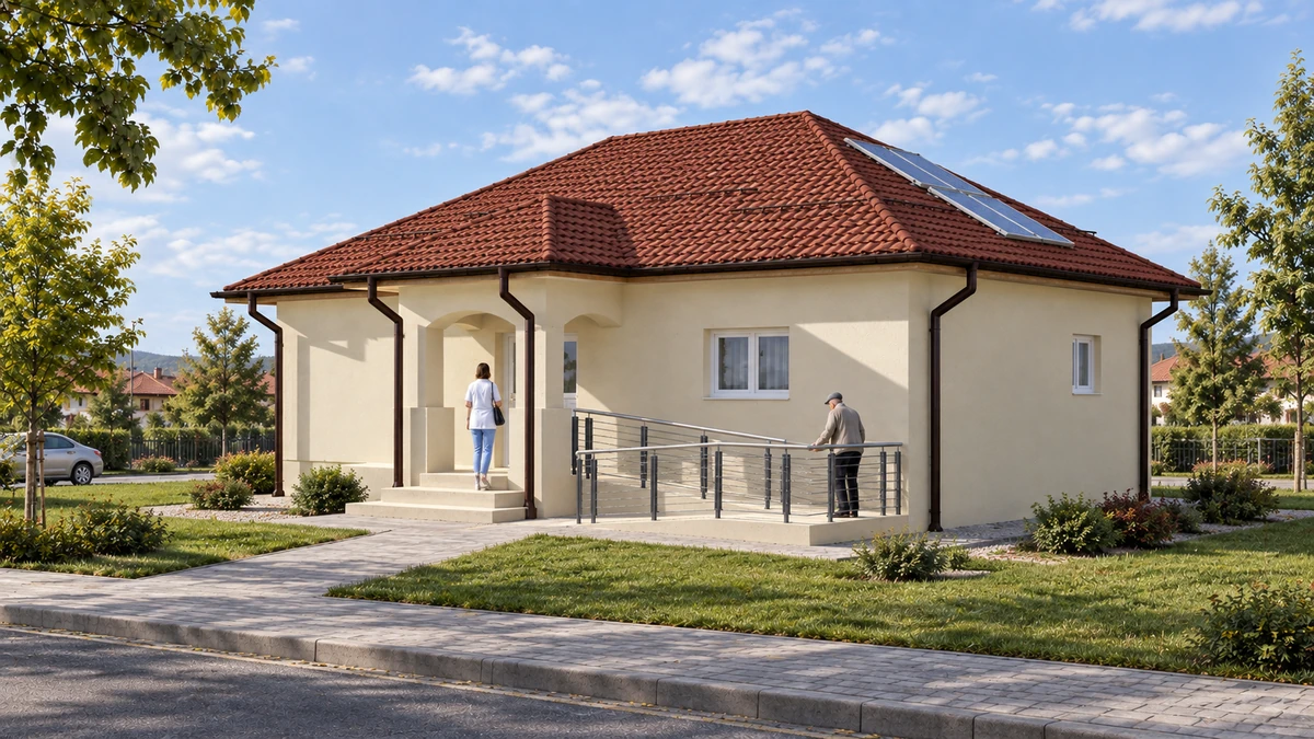 Modernizare și renovare pentru imobilul Dispensar Uman din comuna Aninoasa, sat Aninoasa nr.140, județul Gorj, în vederea creșterii eficienței energetice — randare 2