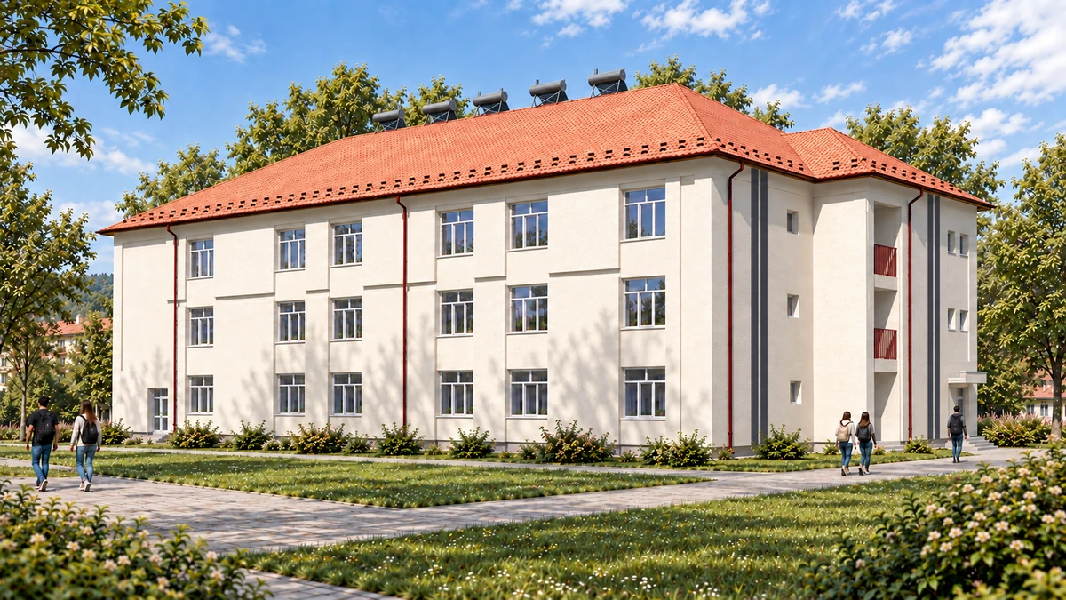 Reabilitarea moderată a corpului de clădire C11 al Liceului Tehnologic „Matei Basarab”, oraș Strehaia, județul Mehedinți, în vederea îmbunătățirii furnizării de servicii publice — randare 2