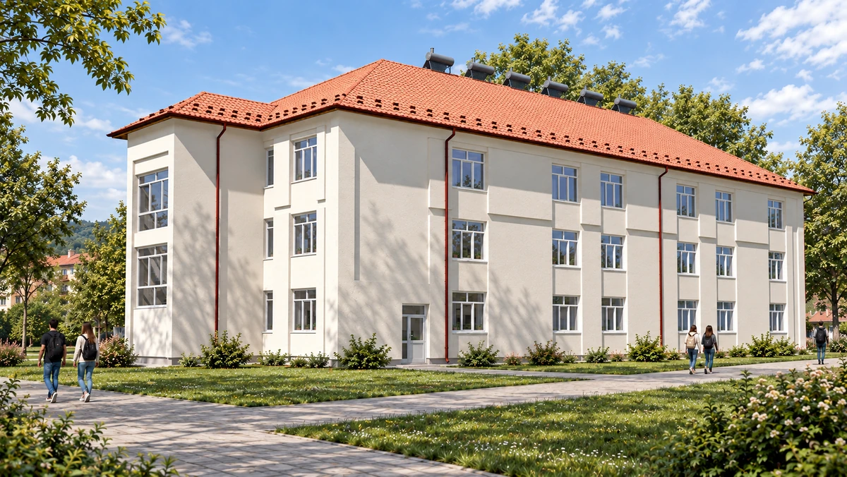 Reabilitarea moderată a corpului de clădire C11 al Liceului Tehnologic „Matei Basarab”, oraș Strehaia, județul Mehedinți, în vederea îmbunătățirii furnizării de servicii publice — randare 4