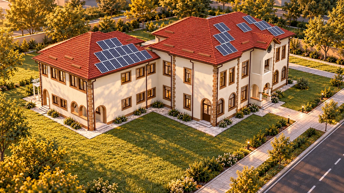 Investiții în clădirile publice din comuna Cocorăștii-Colț pentru îmbunătățirea eficienței energetice și reducerea emisiilor de gaze cu efect de seră — Sediu Primărie — randare 6