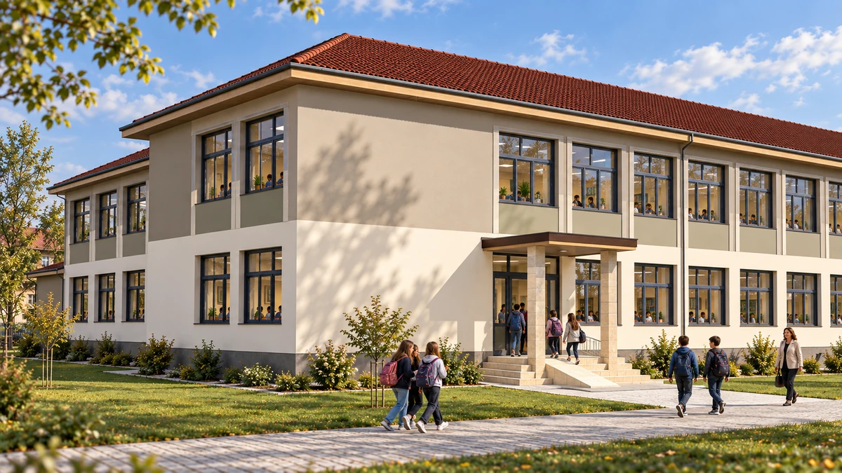 Școala Generală nr. 5 — Băilești — randare 1