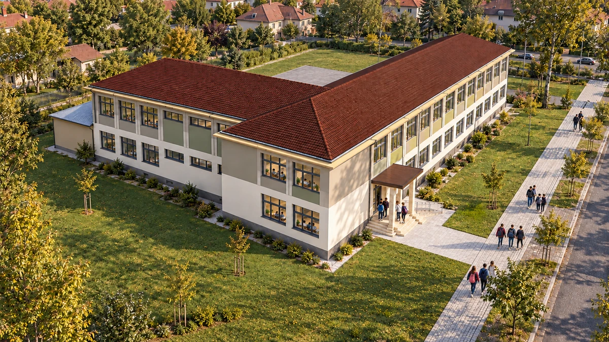Școala Generală nr. 5 — Băilești — randare 3