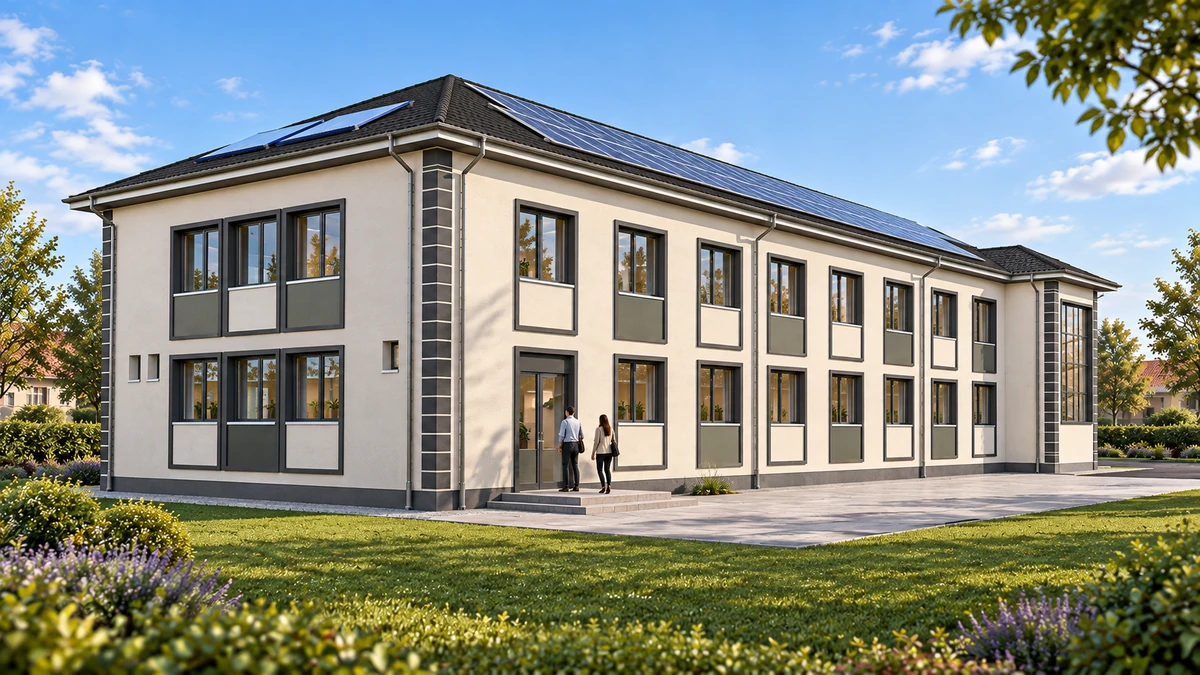 Creșterea eficienței energetice și măsuri pentru utilizarea unor resurse regenerabile de energie la Ambulatoriul Integrat al Spitalului Municipal „Prof. Dr. Irinel Popescu” Băilești — randare 2