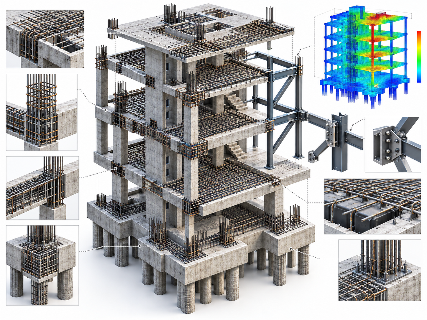 Exemplu ilustrativ de detaliere structurală 3D