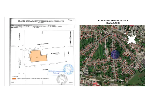 Plan de situație și încadrare pentru Grădinița cu program normal Hațeg